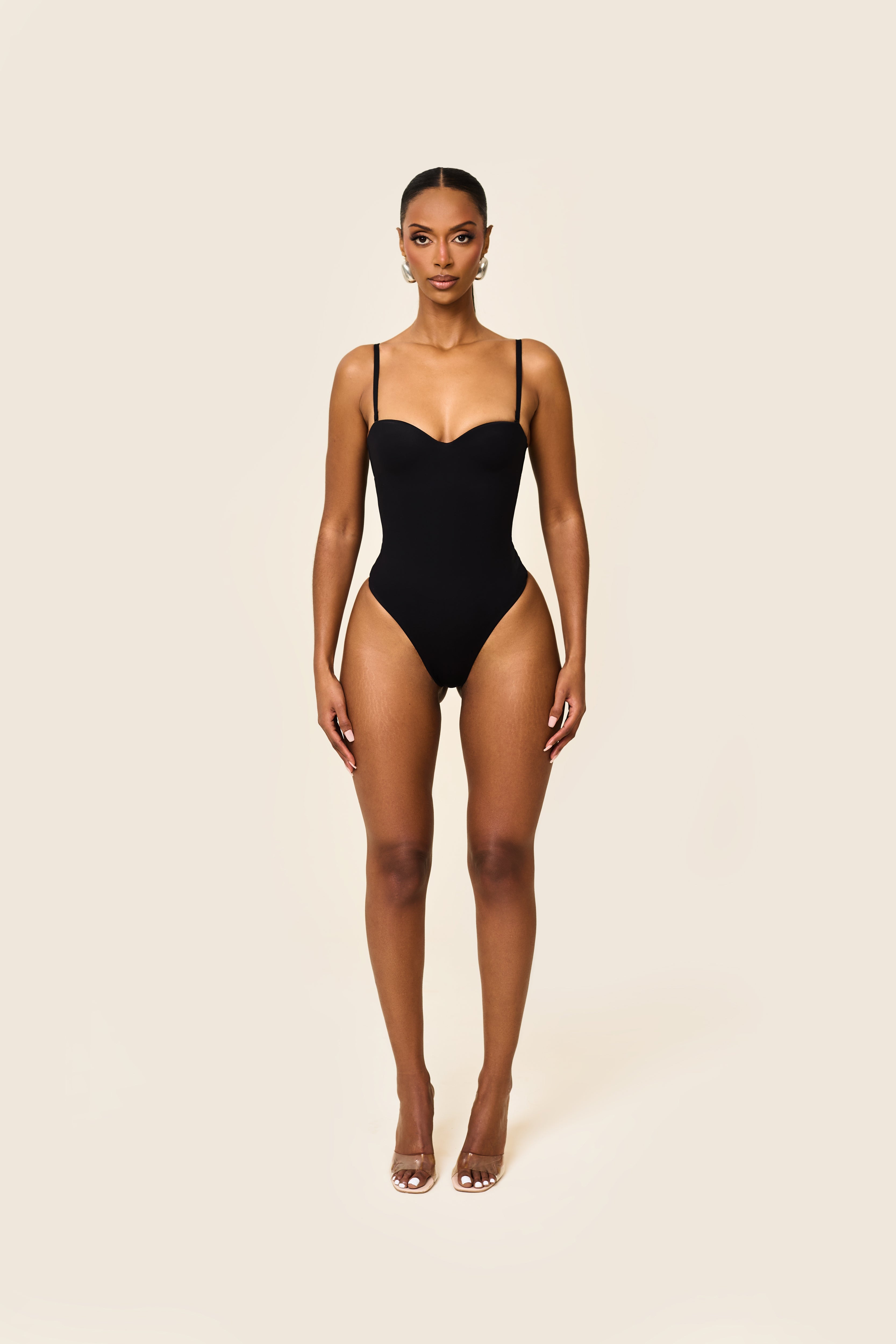 The Sculpt Bodysuit in Black