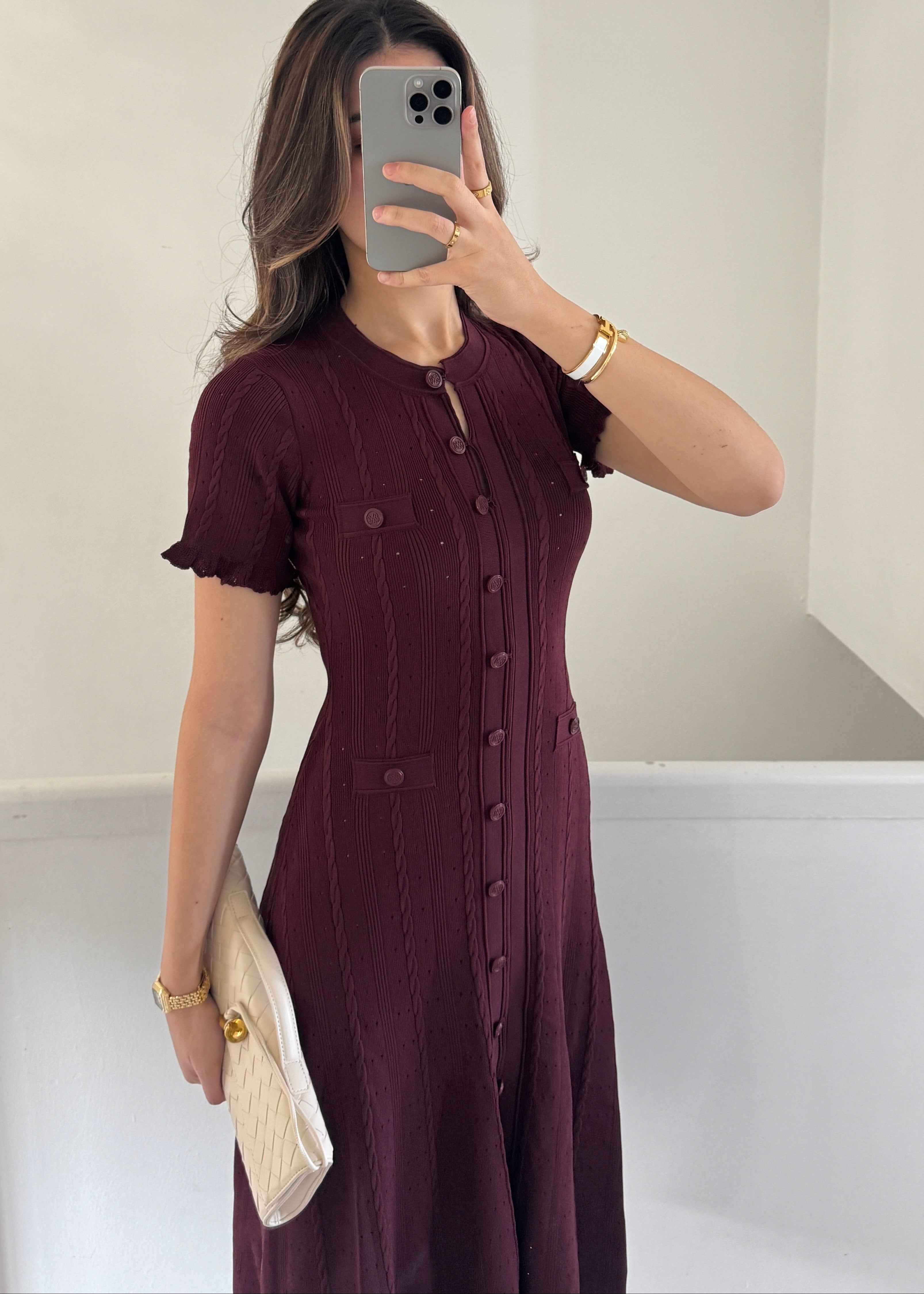 Claire tweed dress, classic charm