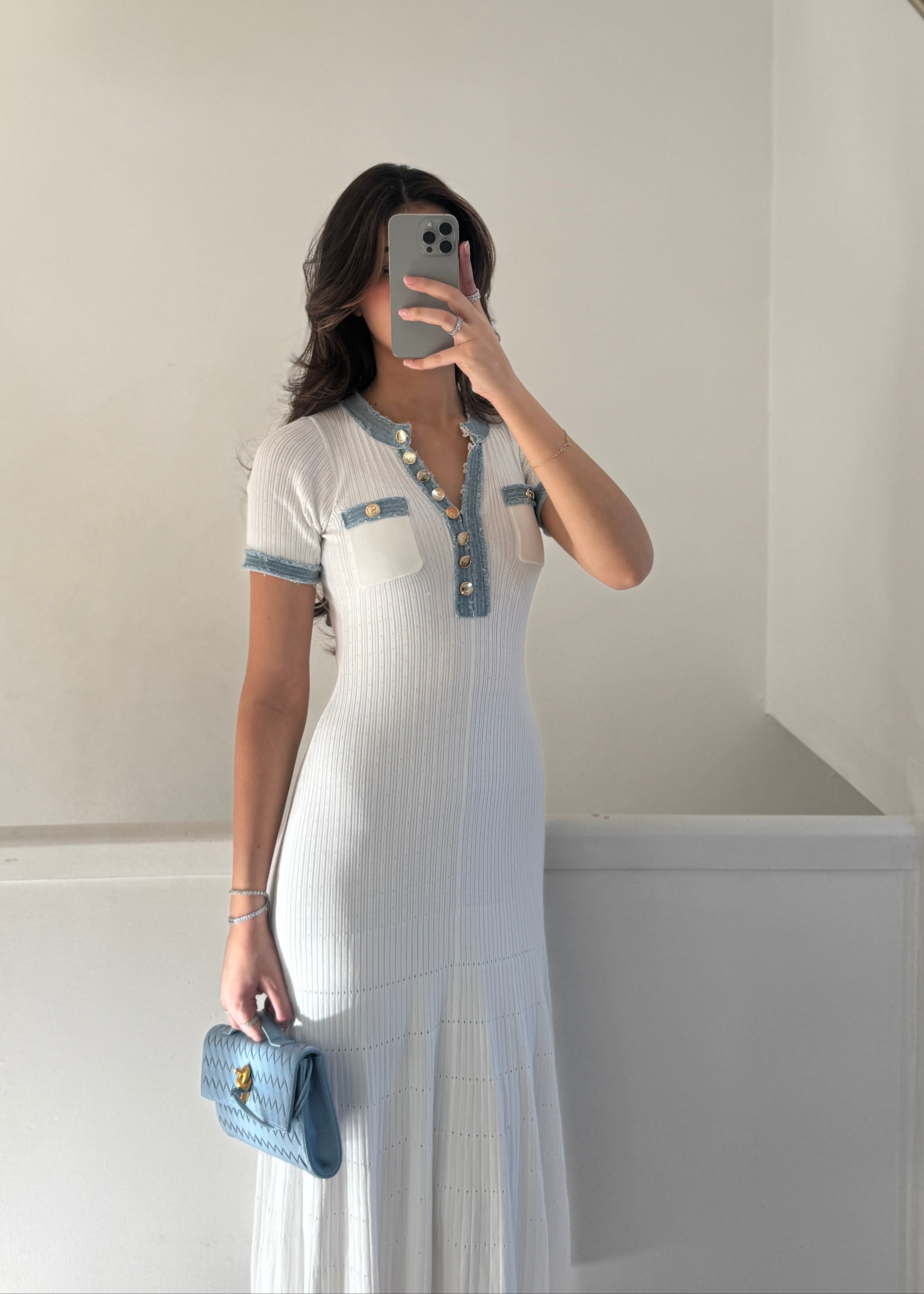 Claire tweed dress, classic charm