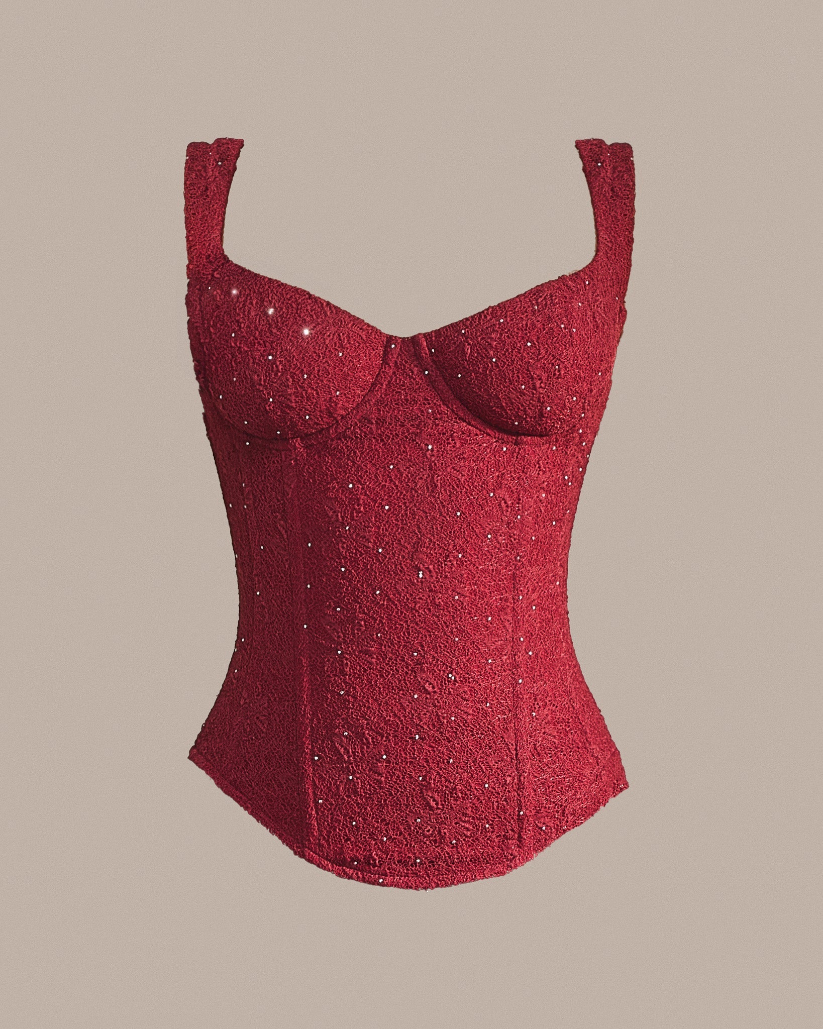 The Cinched Lace Maxi Set in Diamonte