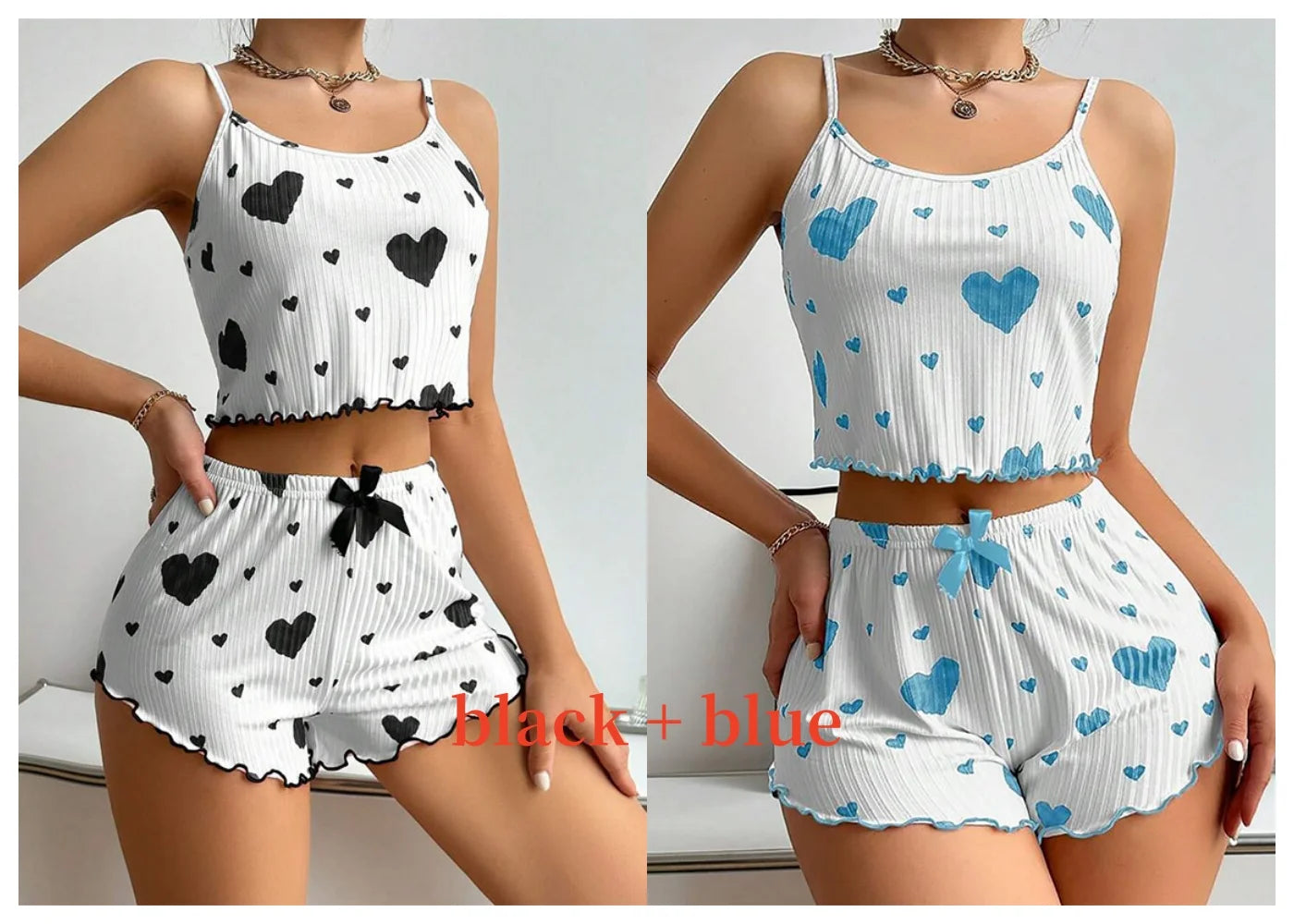 Sleeveless soft sleepwear set'