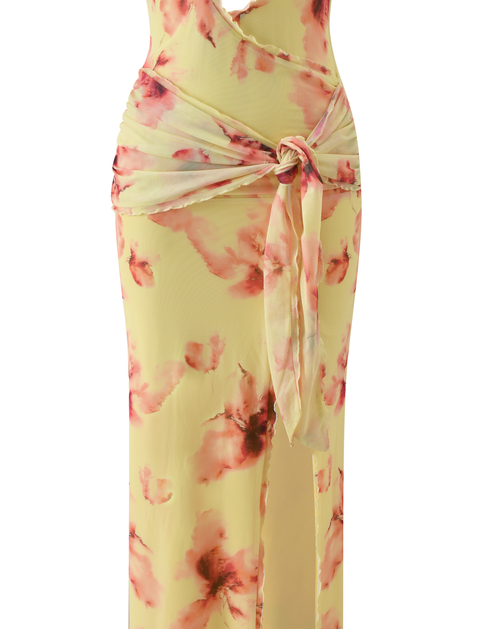 ALLEGRA MAXI DRESS - YELLOW WATERCOLOUR FLORAL
