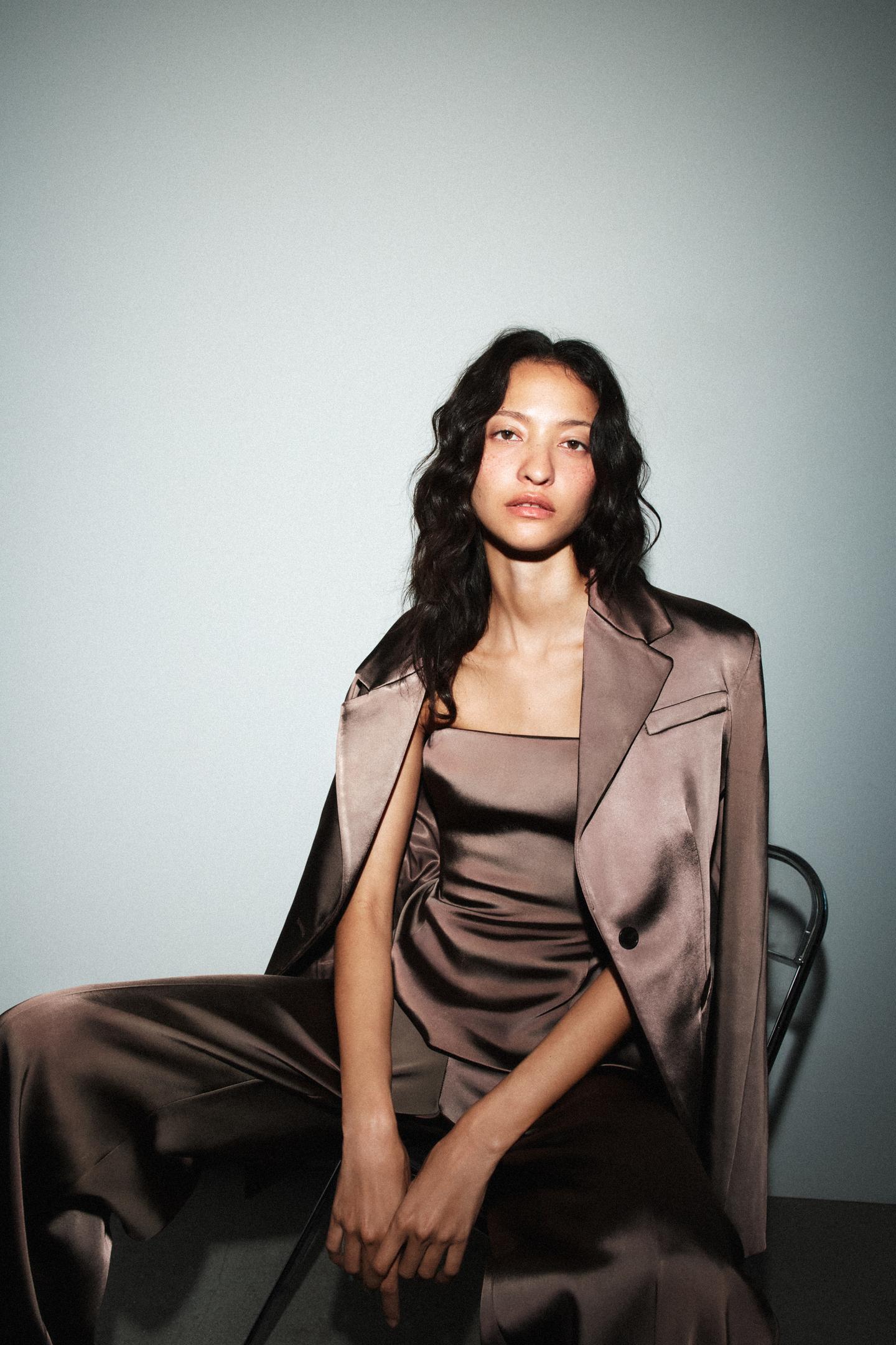 Satin Avory co-ord set