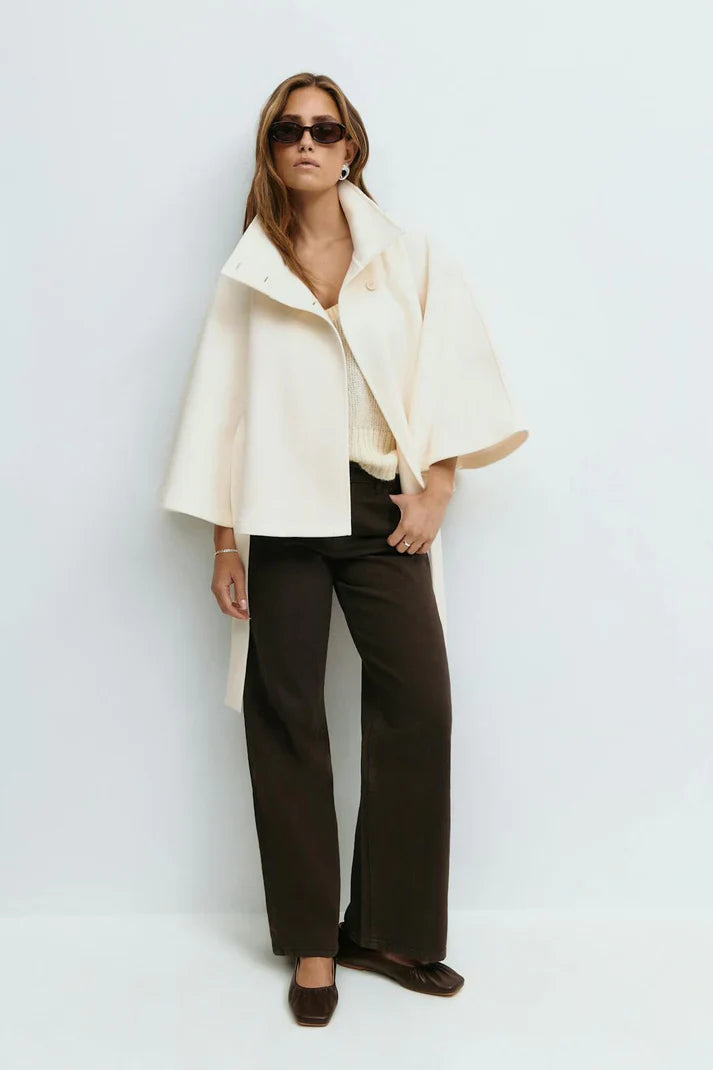 Ivory Cape Coat