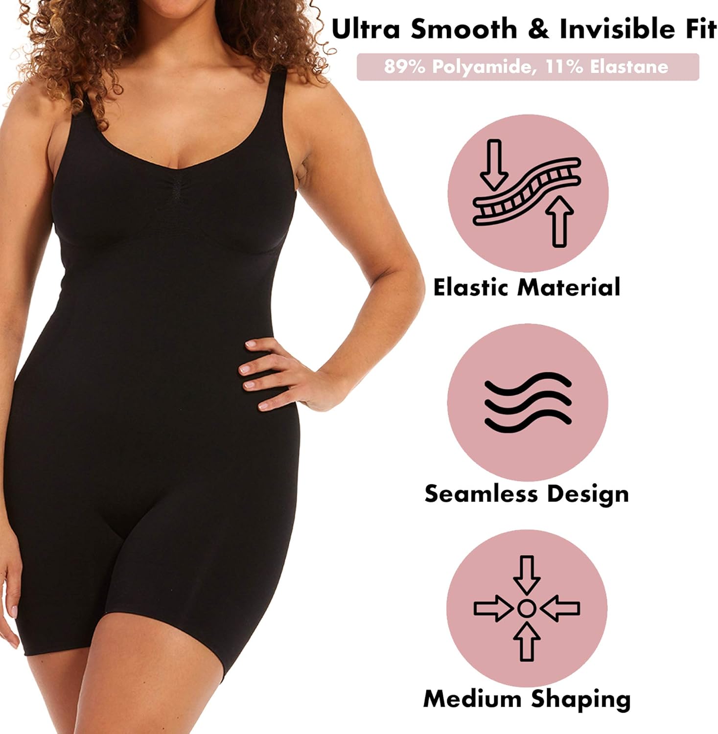 Women’s sculpting low-back bodysuit