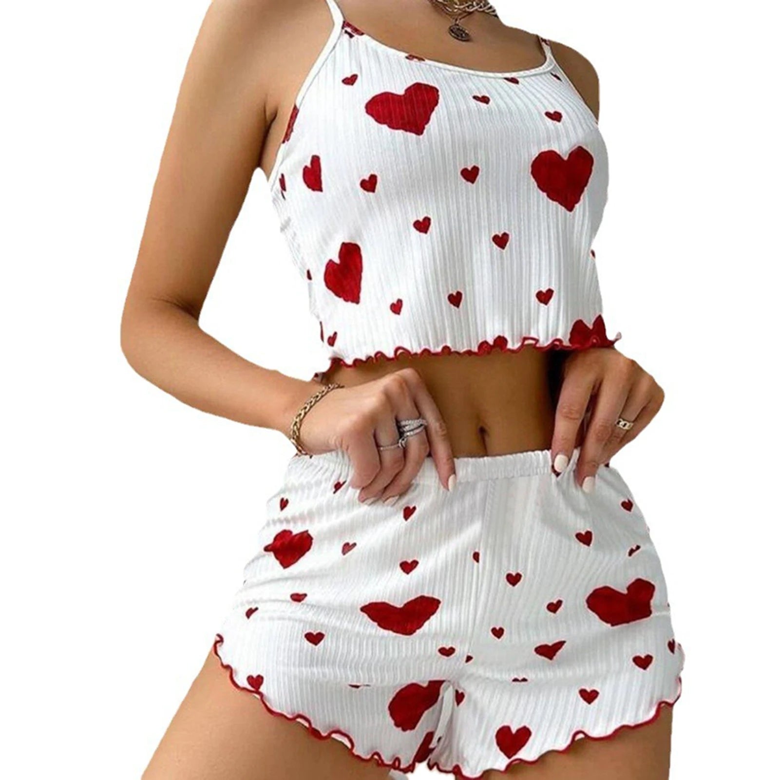 Sleeveless soft sleepwear set'