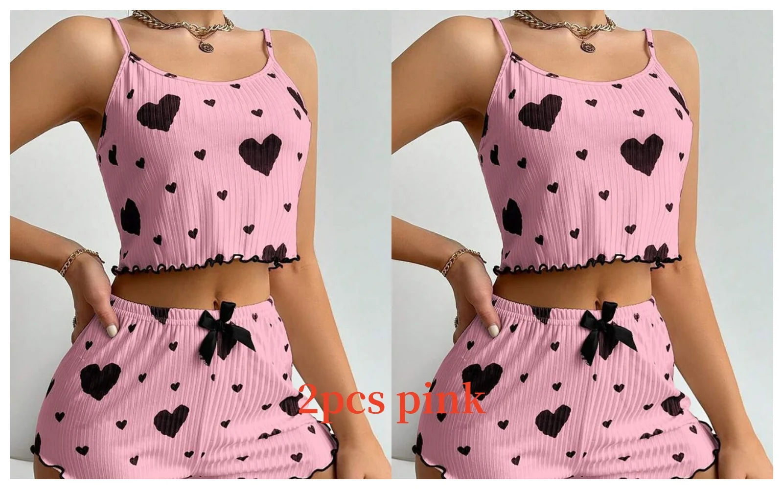 Sleeveless soft sleepwear set'