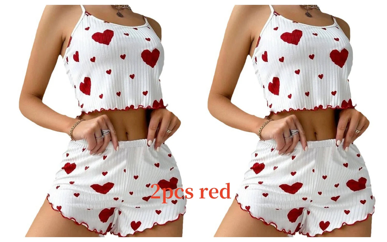 Sleeveless soft sleepwear set'