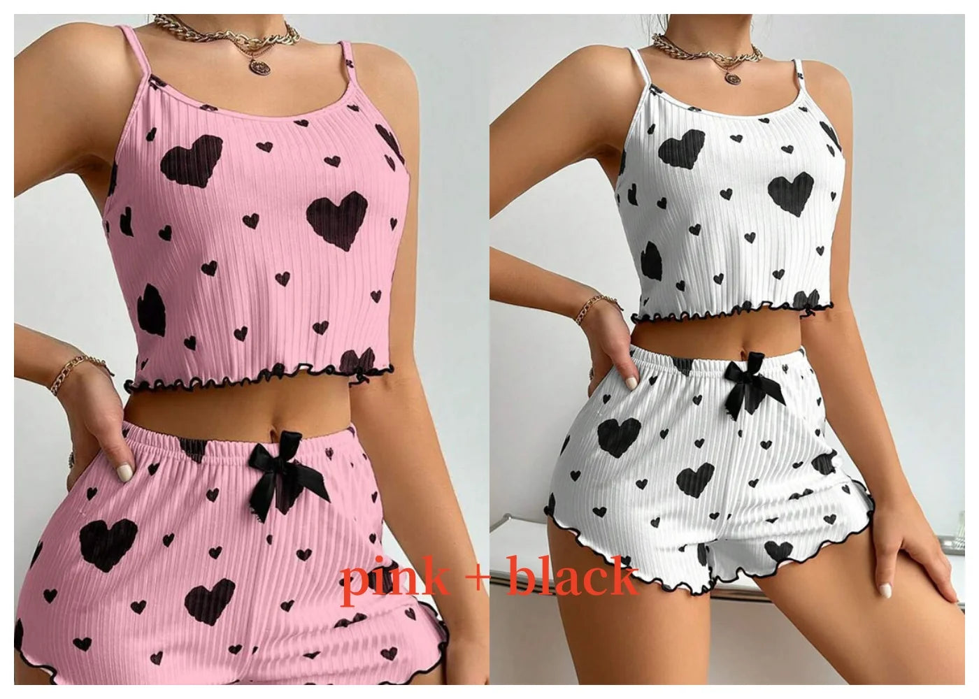 Sleeveless soft sleepwear set'