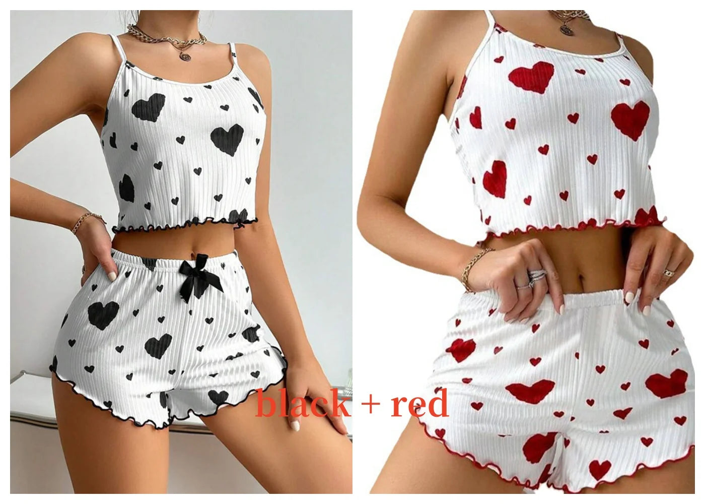 Sleeveless soft sleepwear set'