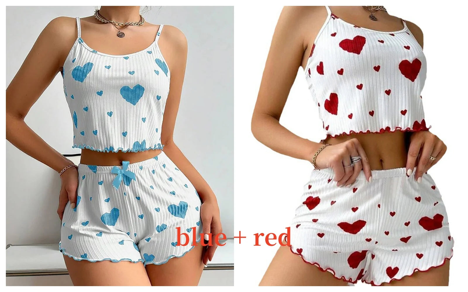 Sleeveless soft sleepwear set'
