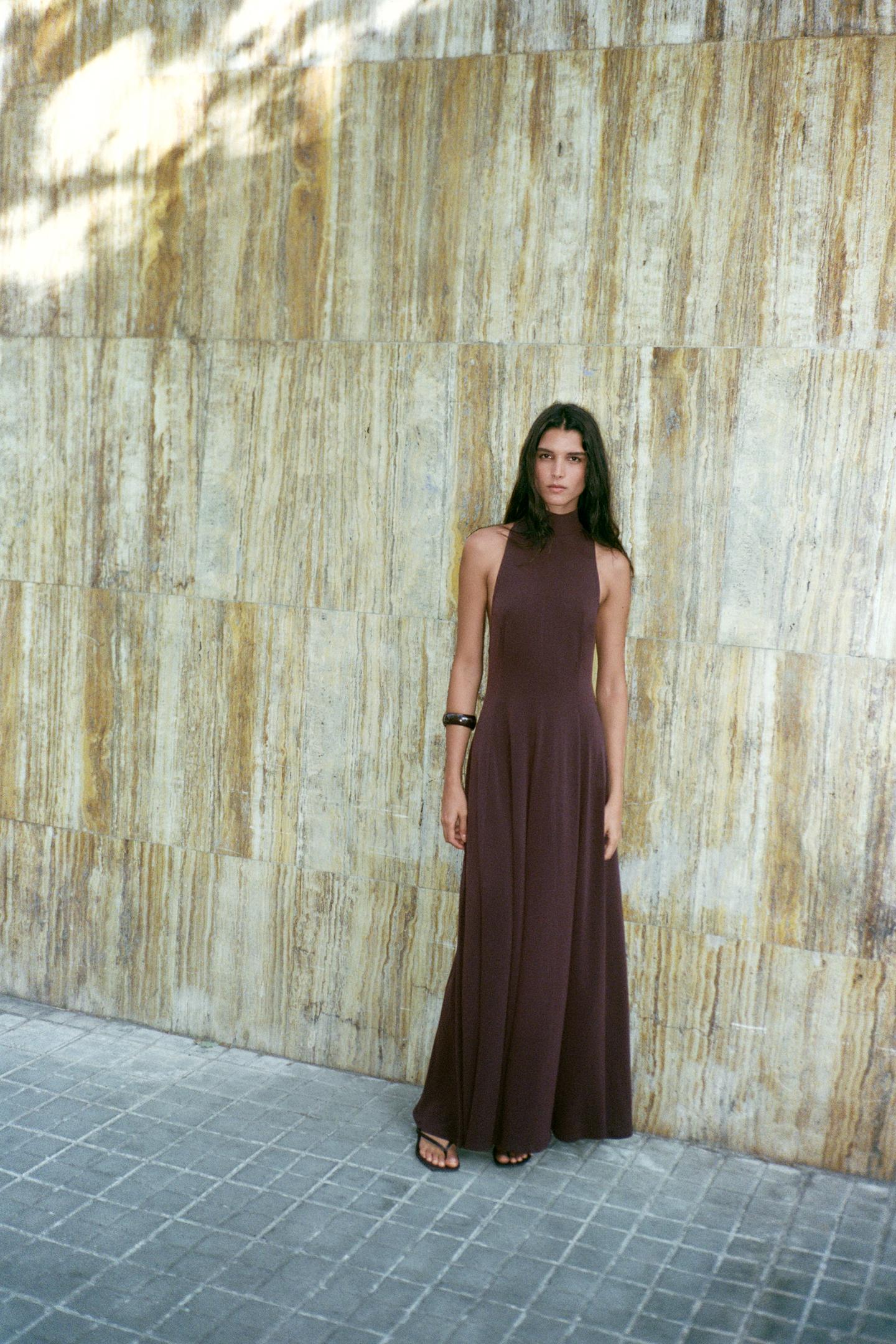 long dress with open back