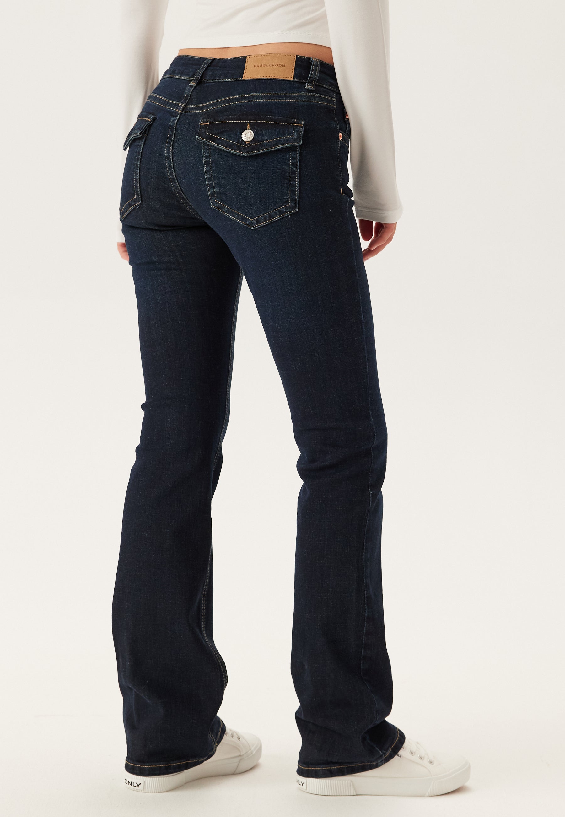 dark denim flare jeans