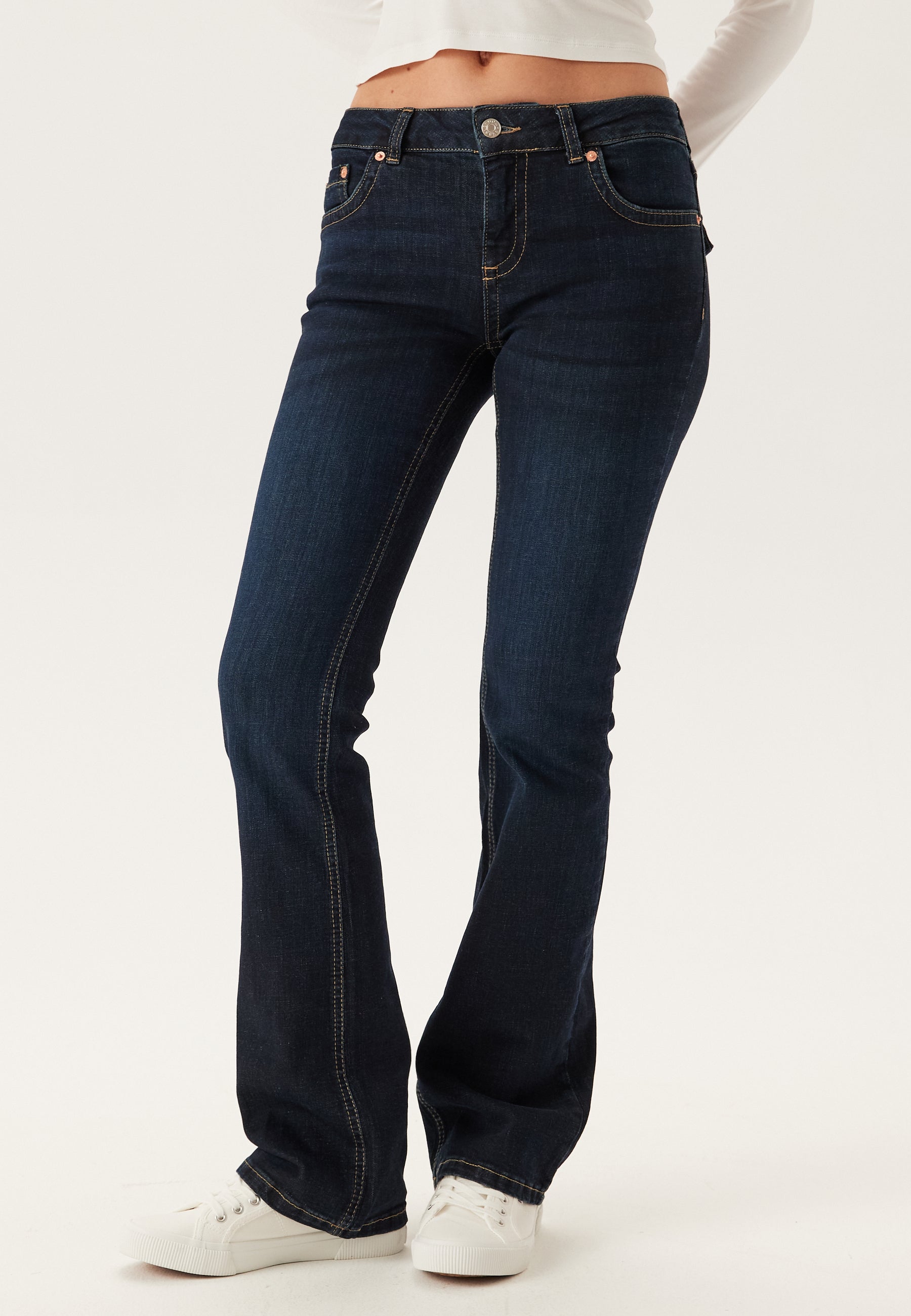 dark denim flare jeans