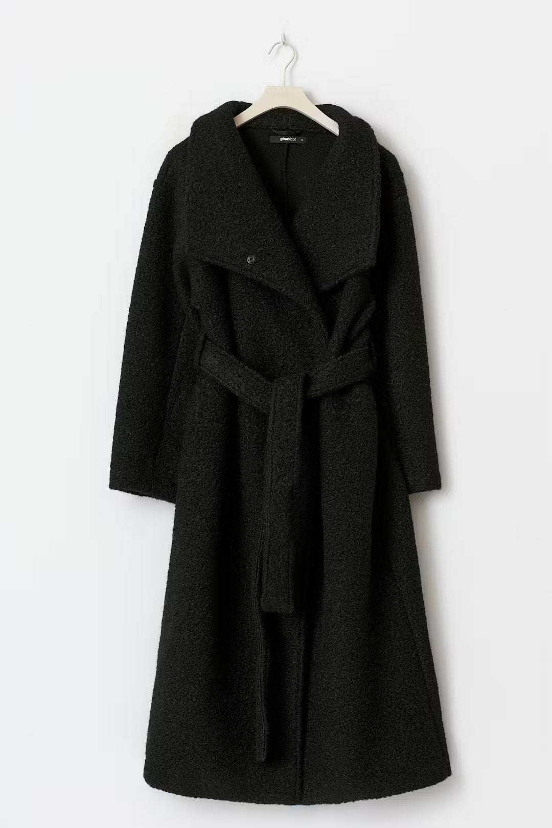 Soft boucle long coat