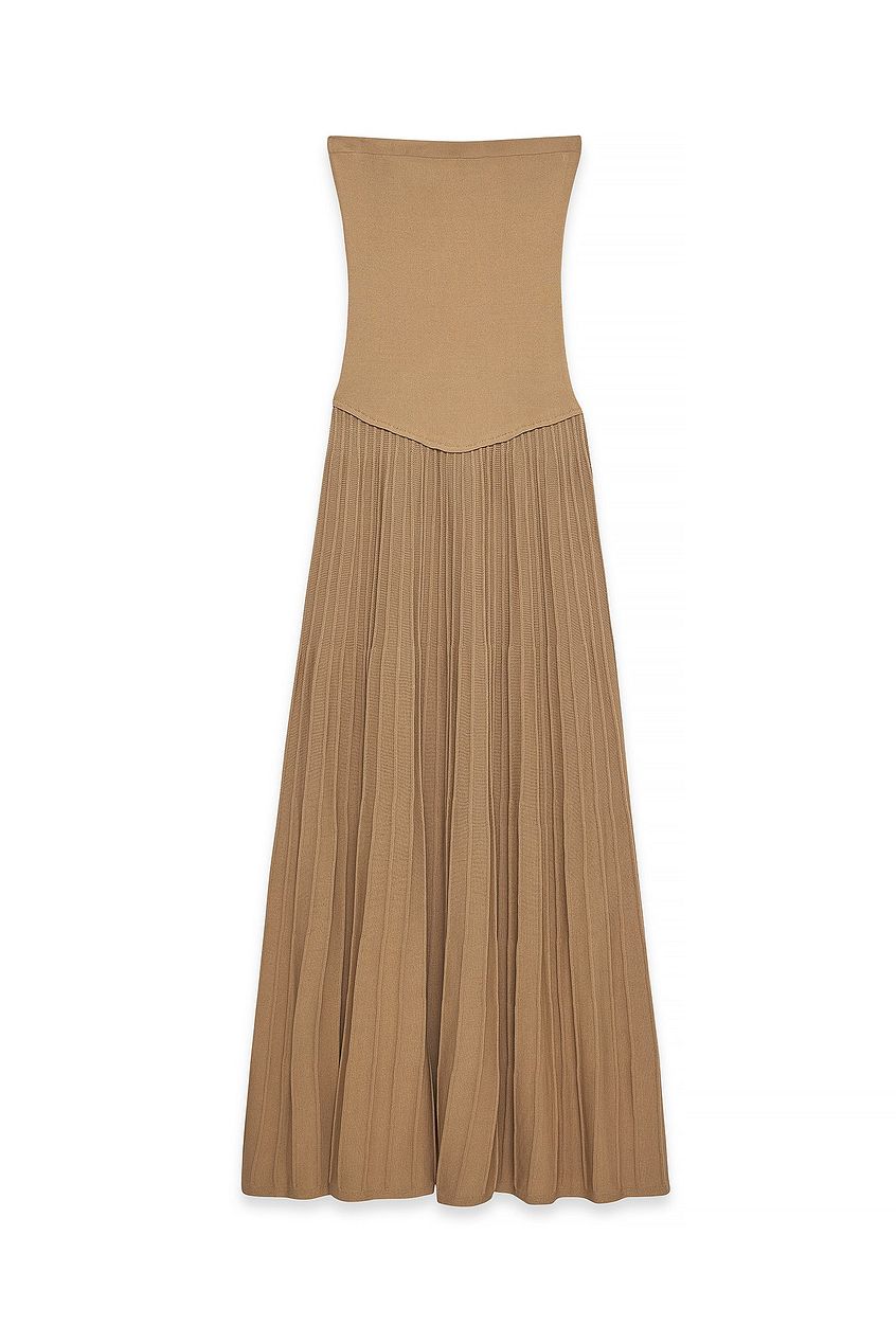 golden glow bandeau dress